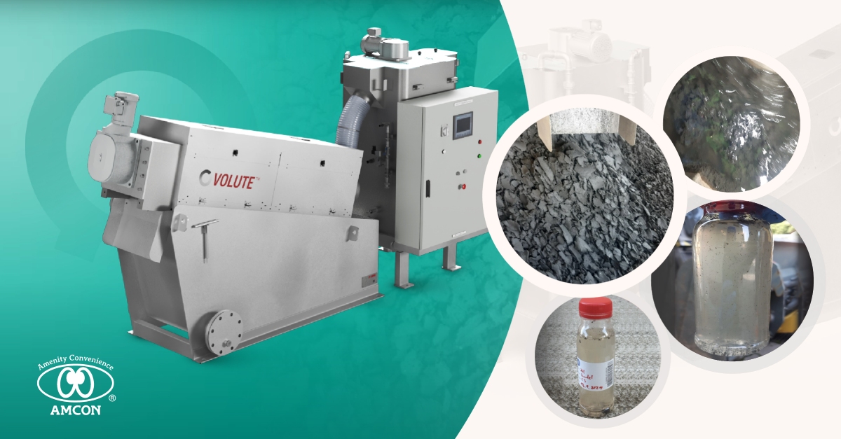 VOLUTE™ GS series screw press outperforms centrifuge in municipal sludge dewatering efficiency and at significantly lower operating costs