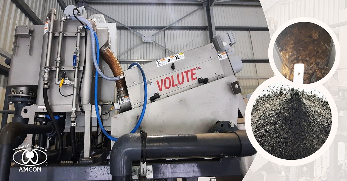 VOLUTE™ dewaters sludge from RAS at French fish farm